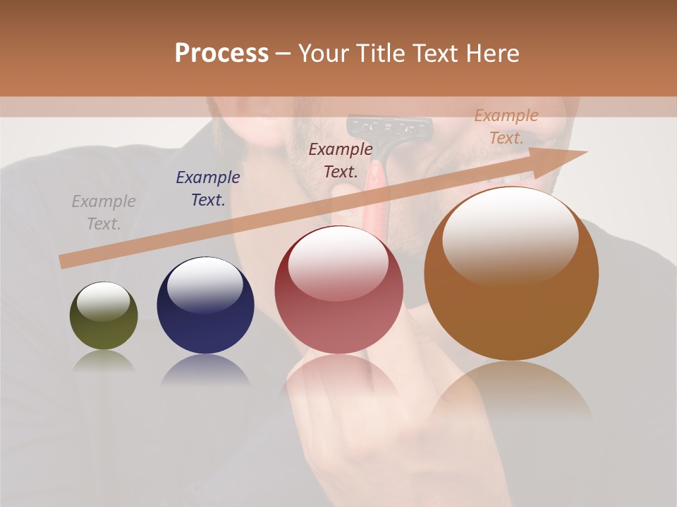 Smile Gray Model PowerPoint Template