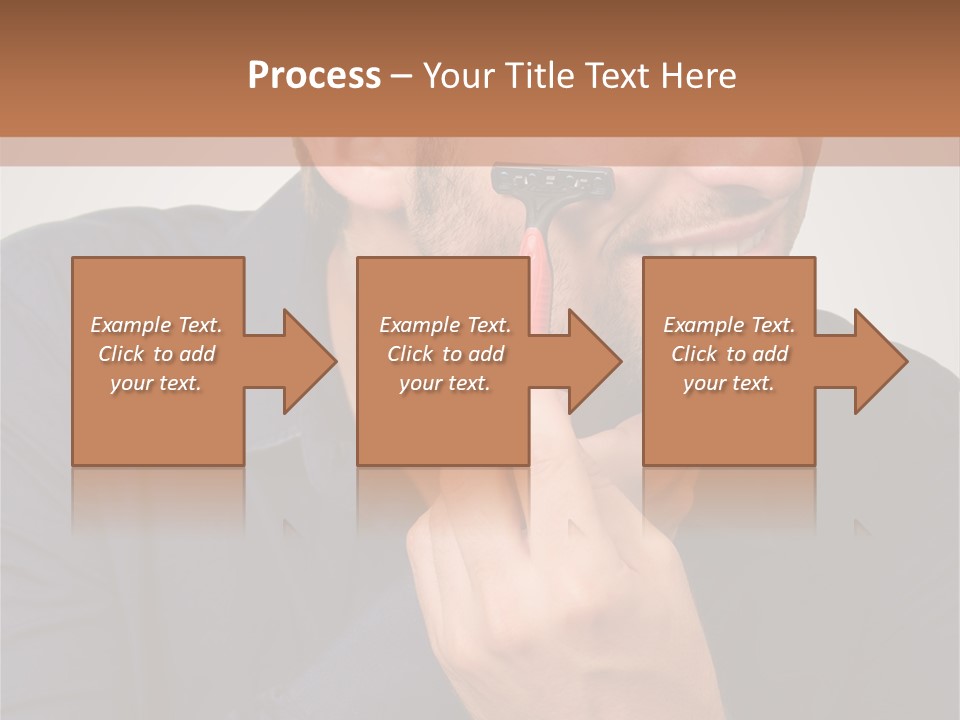 Smile Gray Model PowerPoint Template
