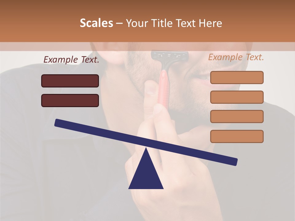Smile Gray Model PowerPoint Template