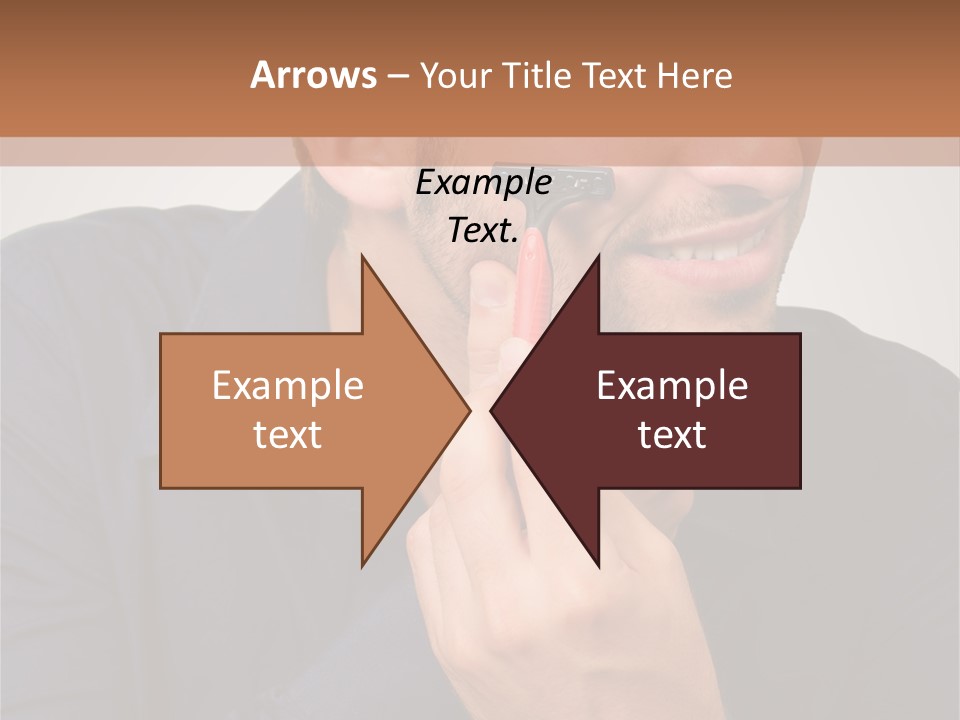 Smile Gray Model PowerPoint Template