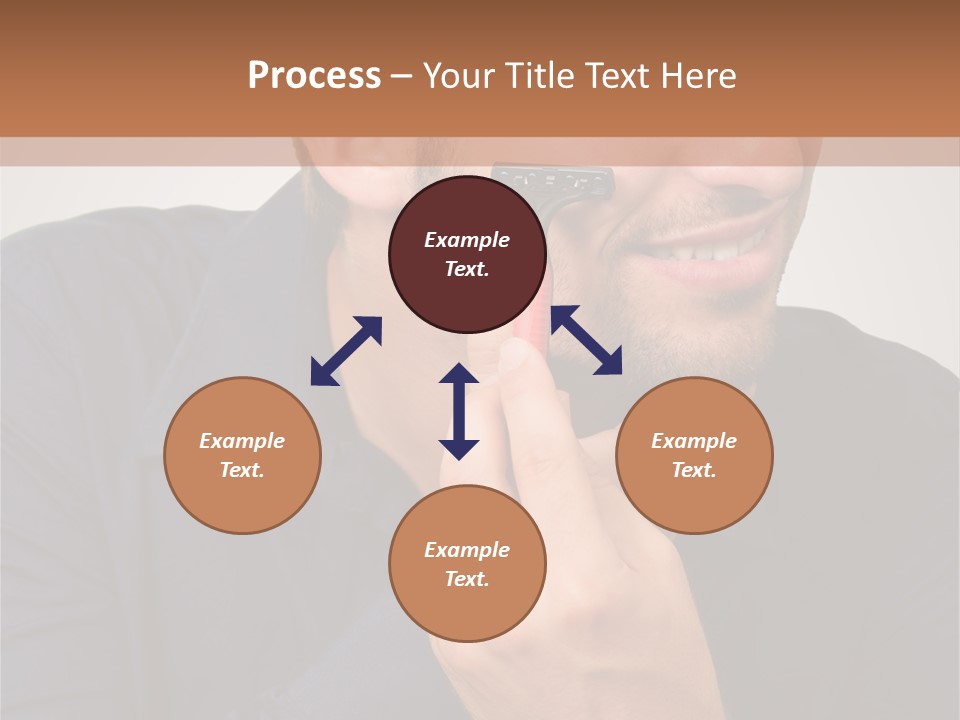 Smile Gray Model PowerPoint Template