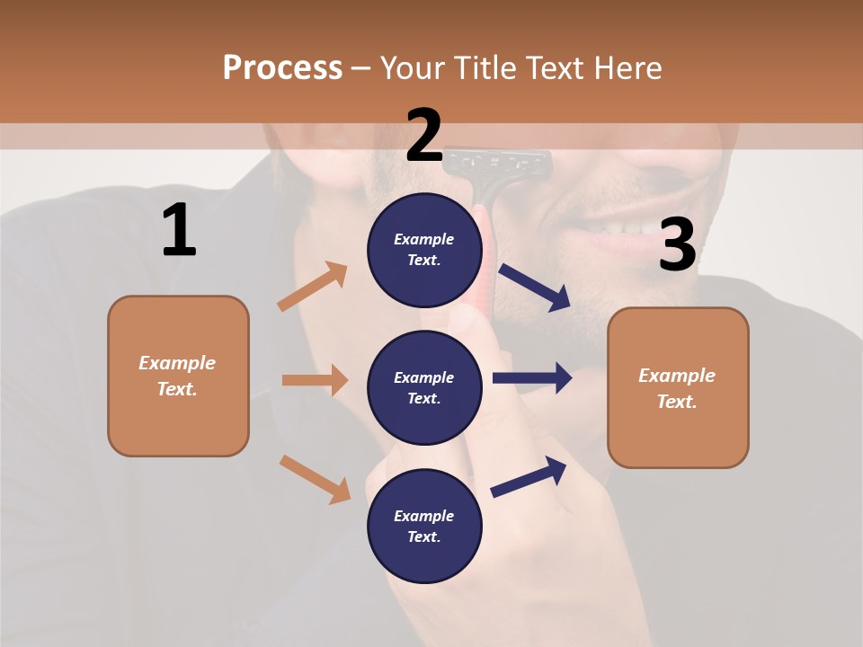 Smile Gray Model PowerPoint Template