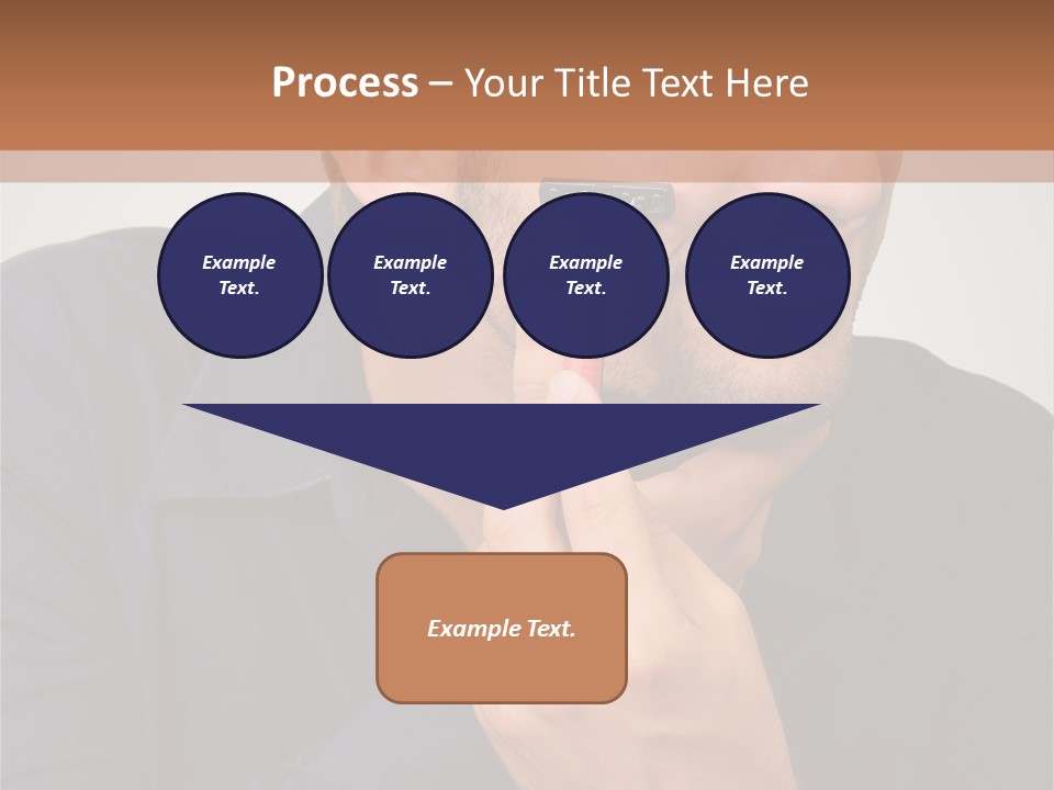 Smile Gray Model PowerPoint Template
