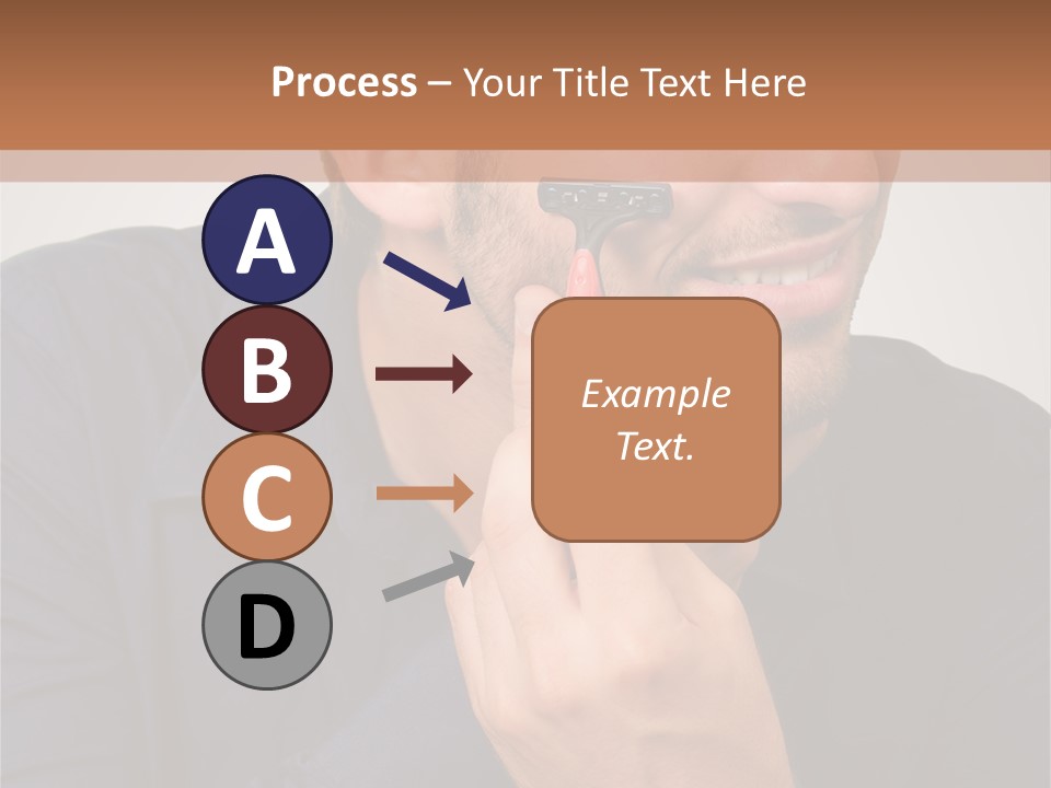 Smile Gray Model PowerPoint Template
