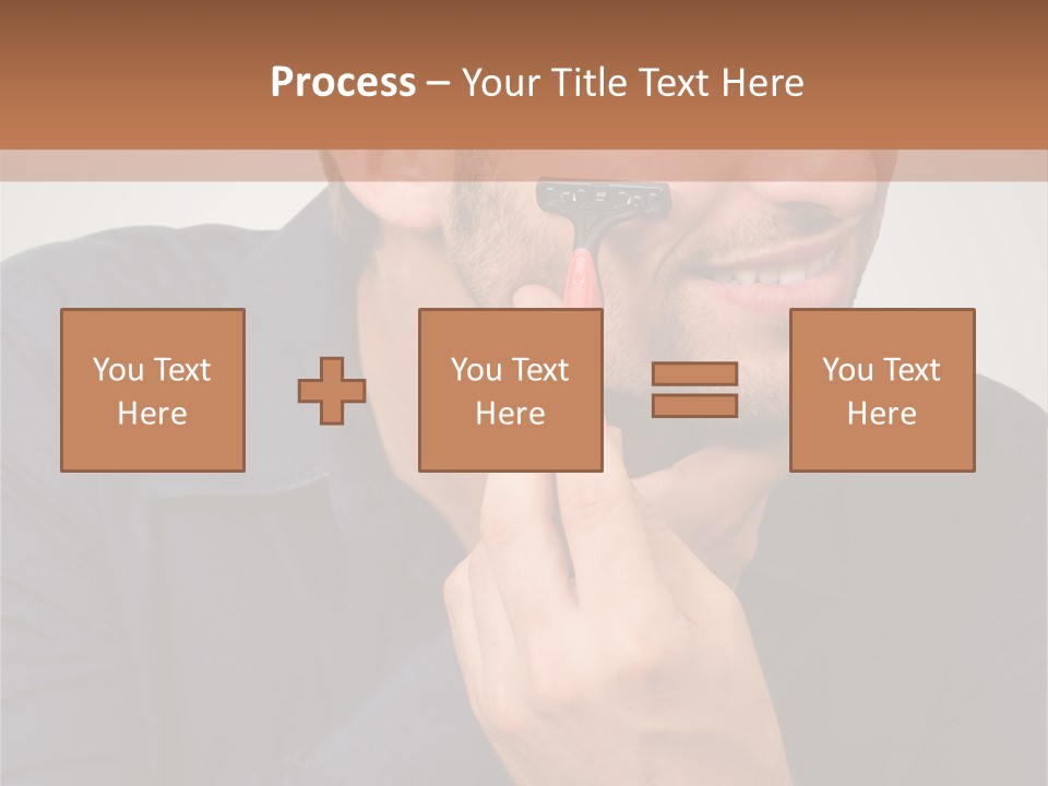 Smile Gray Model PowerPoint Template
