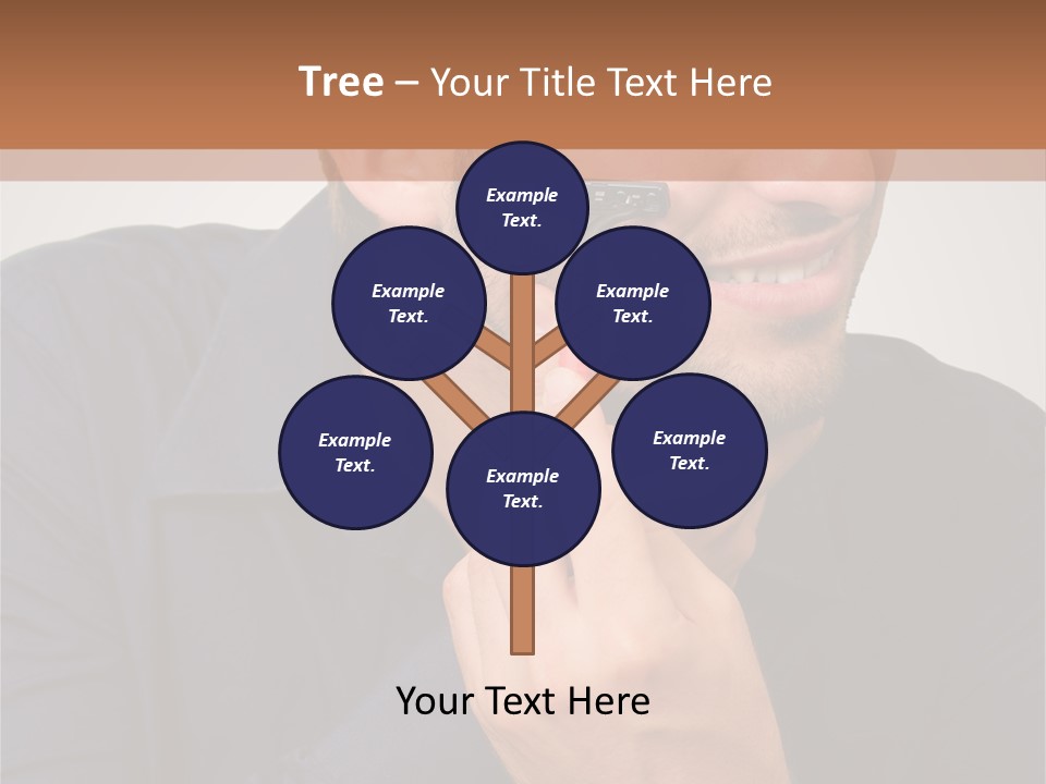 Smile Gray Model PowerPoint Template