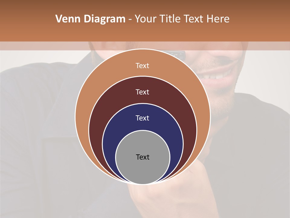 Smile Gray Model PowerPoint Template