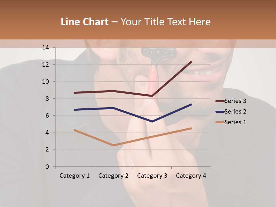 Smile Gray Model PowerPoint Template