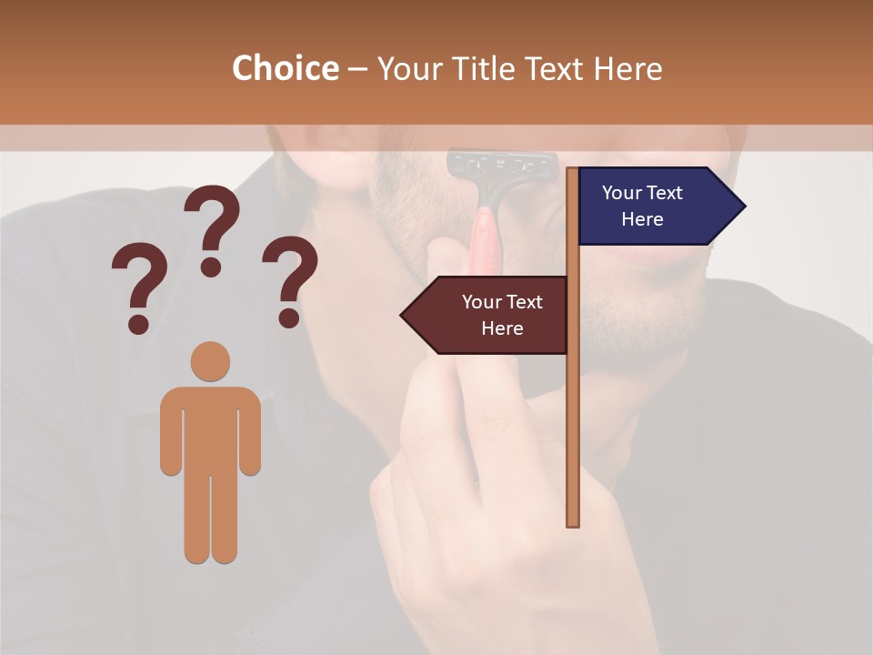 Smile Gray Model PowerPoint Template