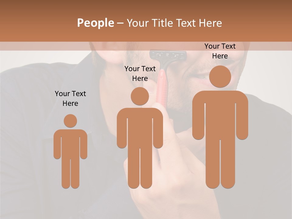 Smile Gray Model PowerPoint Template