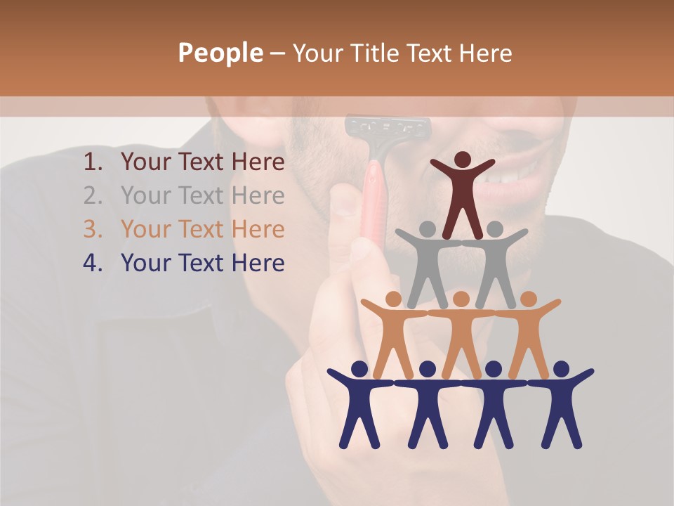 Smile Gray Model PowerPoint Template