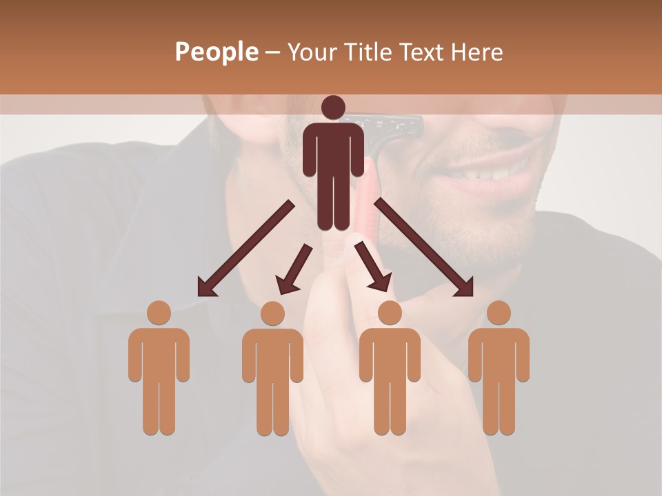 Smile Gray Model PowerPoint Template