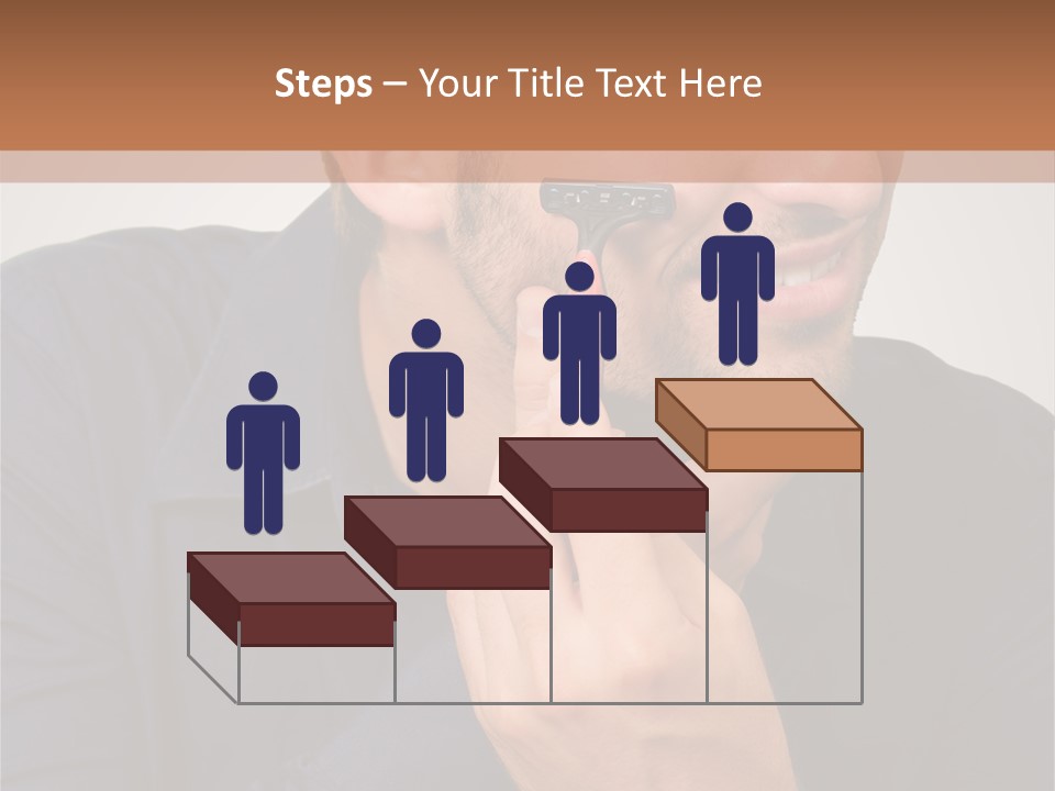 Smile Gray Model PowerPoint Template