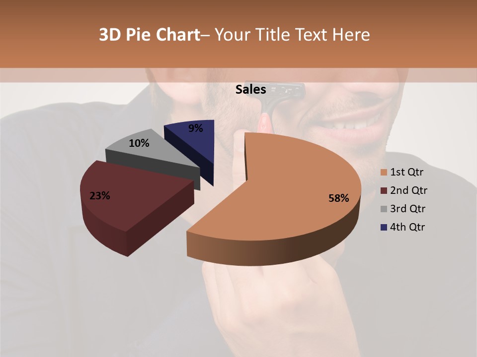 Smile Gray Model PowerPoint Template