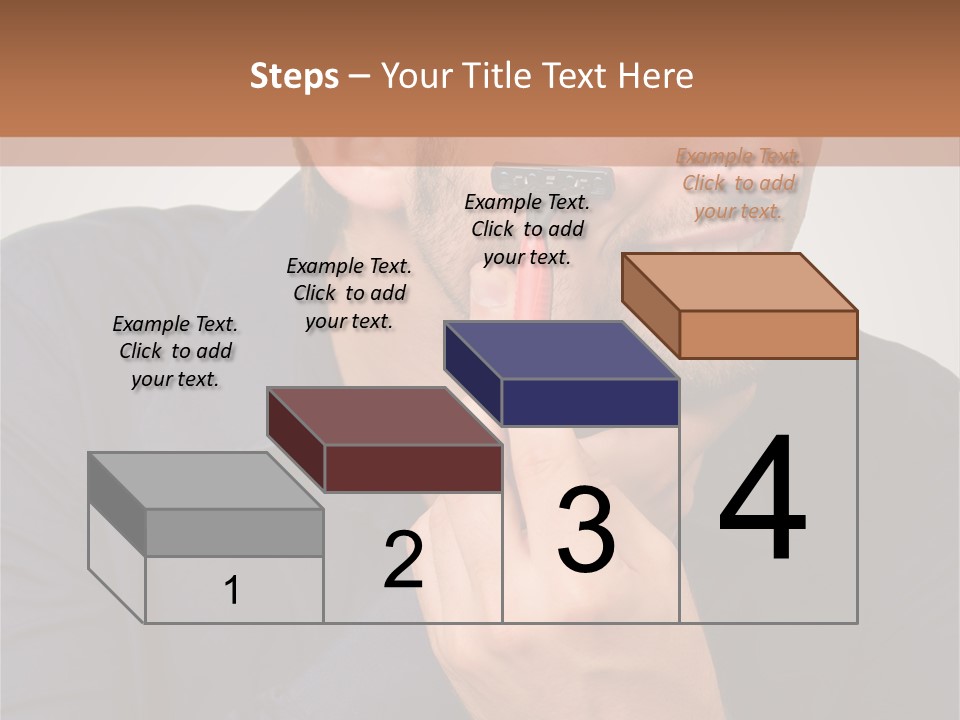 Smile Gray Model PowerPoint Template