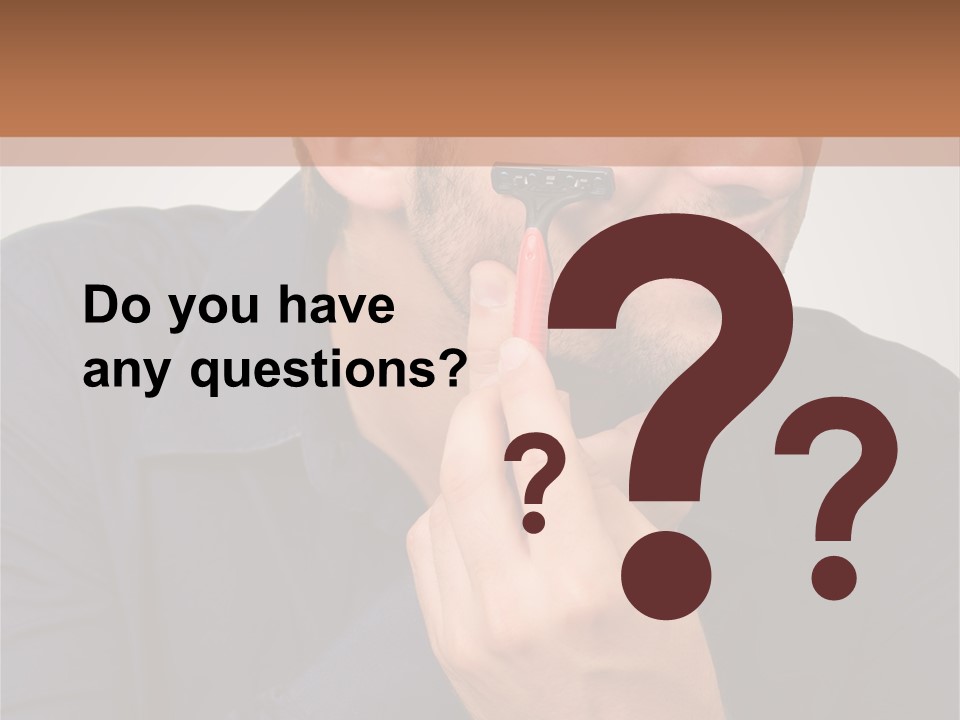 Smile Gray Model PowerPoint Template