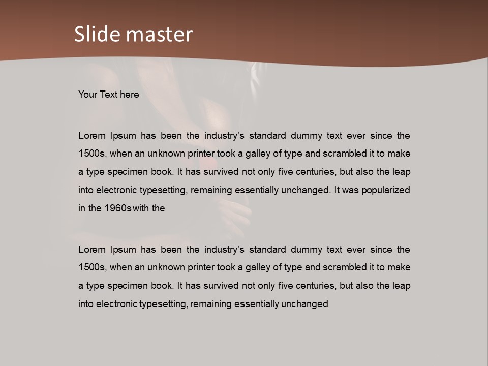 Tenderness Dark Interior PowerPoint Template