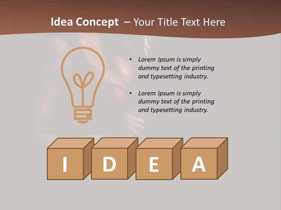 Tenderness Dark Interior PowerPoint Template