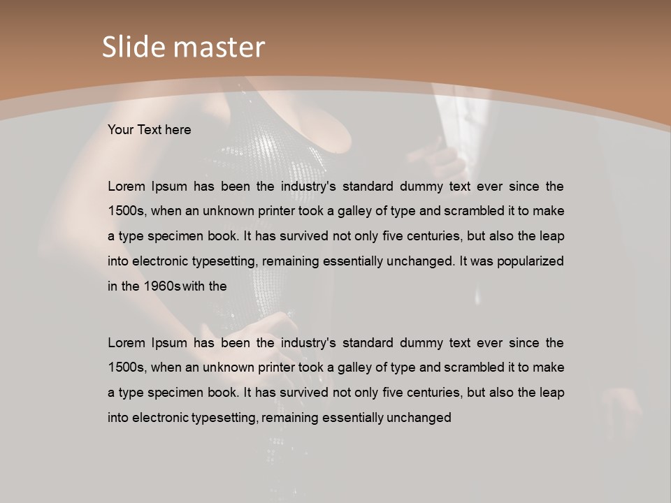 Pose Lips Lifestyle PowerPoint Template