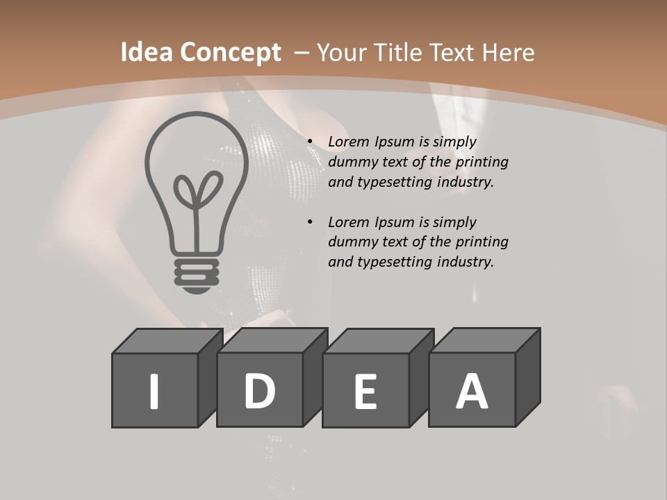 Pose Lips Lifestyle PowerPoint Template