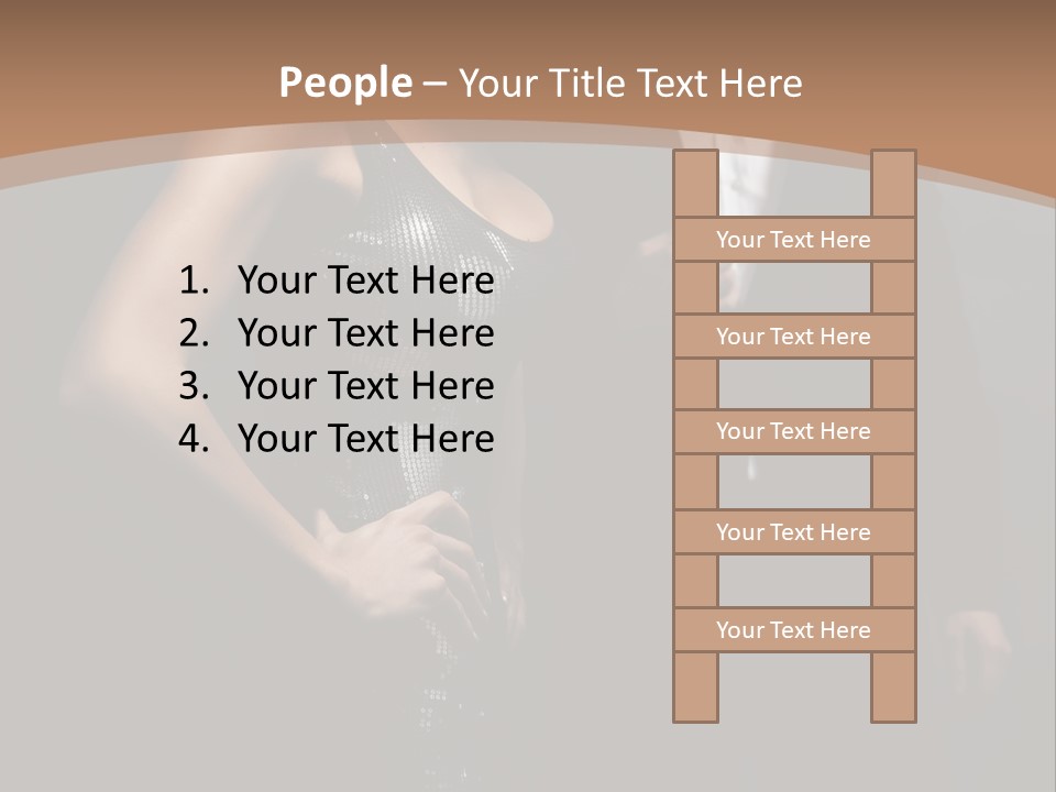 Pose Lips Lifestyle PowerPoint Template