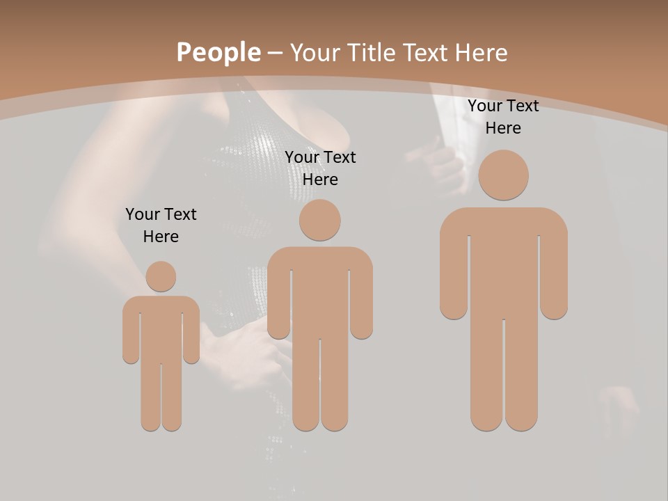 Pose Lips Lifestyle PowerPoint Template