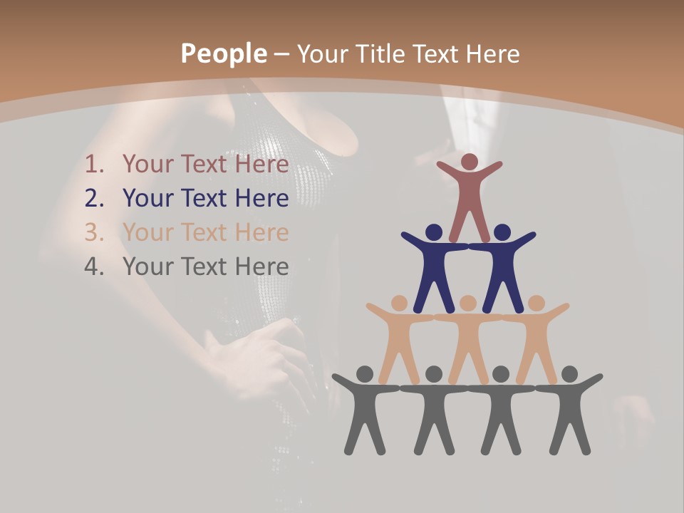 Pose Lips Lifestyle PowerPoint Template