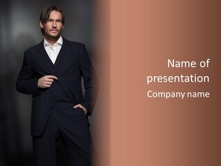 Luxury Interior Male PowerPoint Template