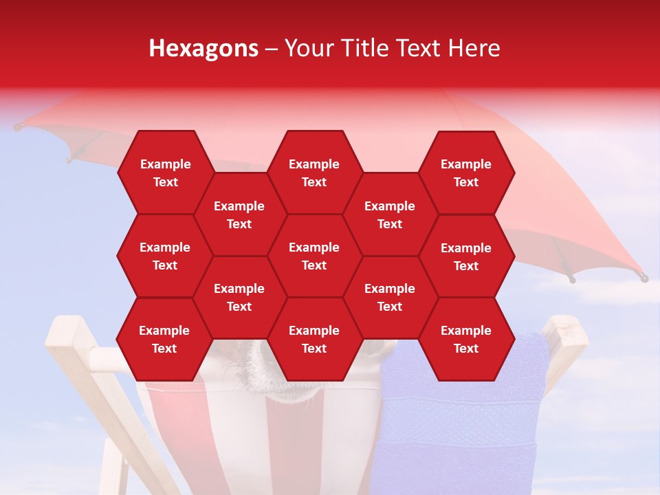 Urlaub Sonnig Klappstuhl PowerPoint Template