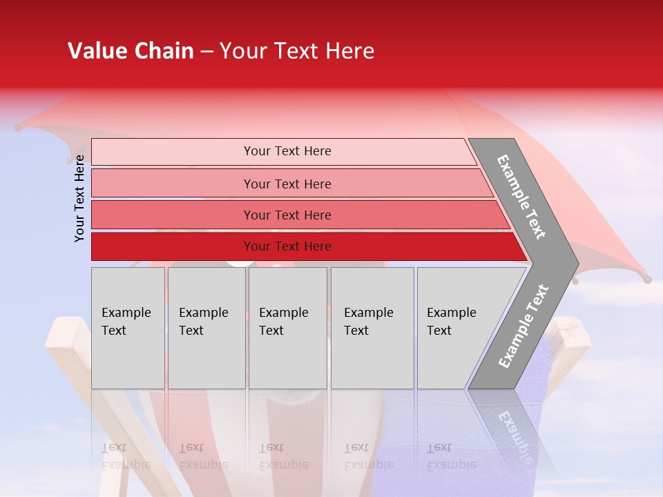 Urlaub Sonnig Klappstuhl PowerPoint Template