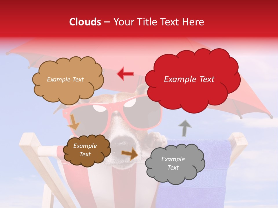 Urlaub Sonnig Klappstuhl PowerPoint Template