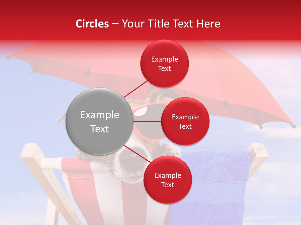 Urlaub Sonnig Klappstuhl PowerPoint Template