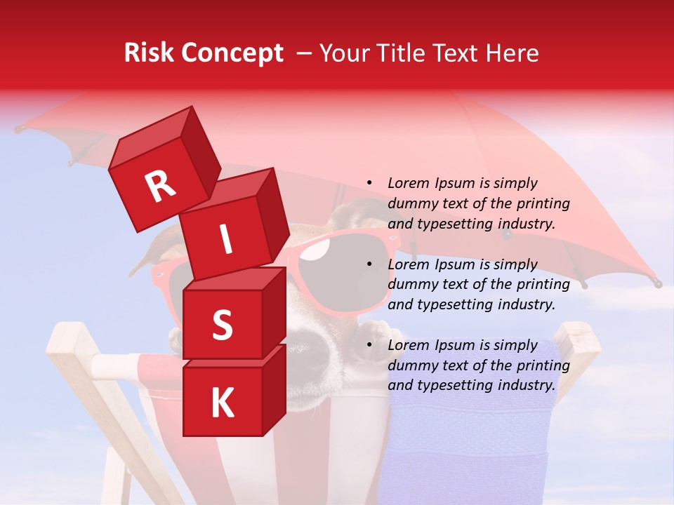 Urlaub Sonnig Klappstuhl PowerPoint Template