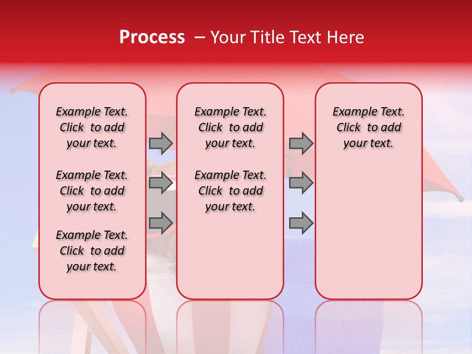 Urlaub Sonnig Klappstuhl PowerPoint Template