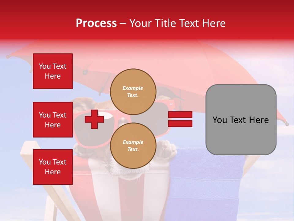 Urlaub Sonnig Klappstuhl PowerPoint Template