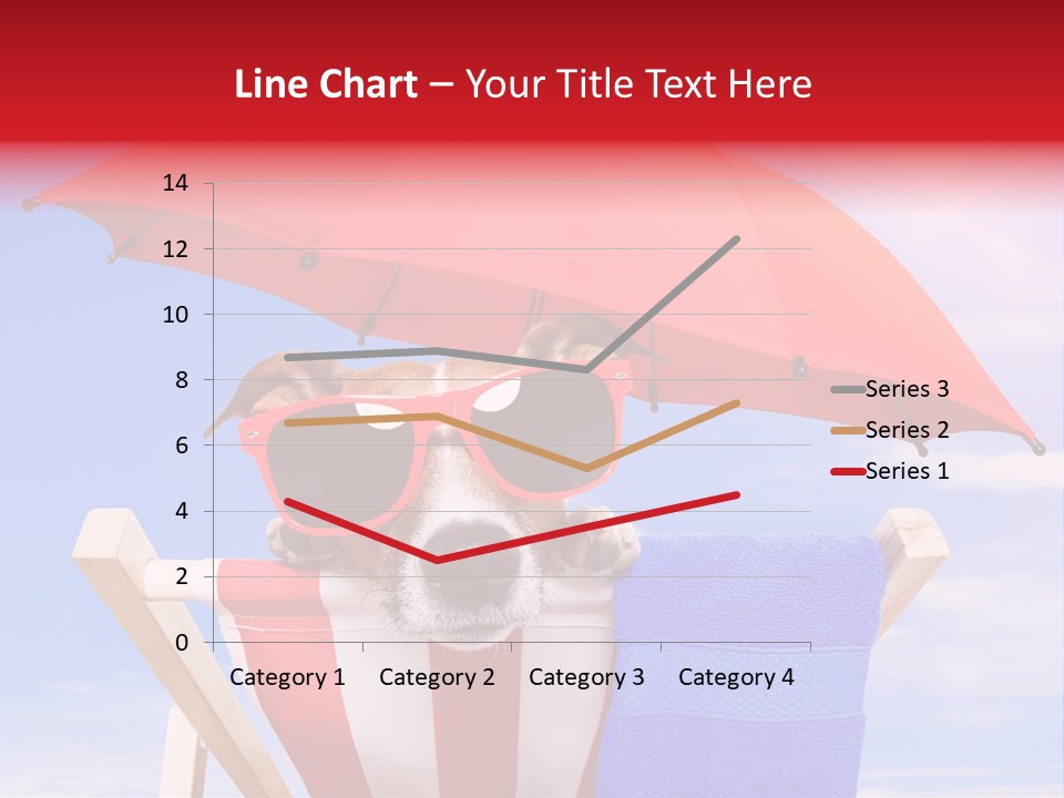 Urlaub Sonnig Klappstuhl PowerPoint Template