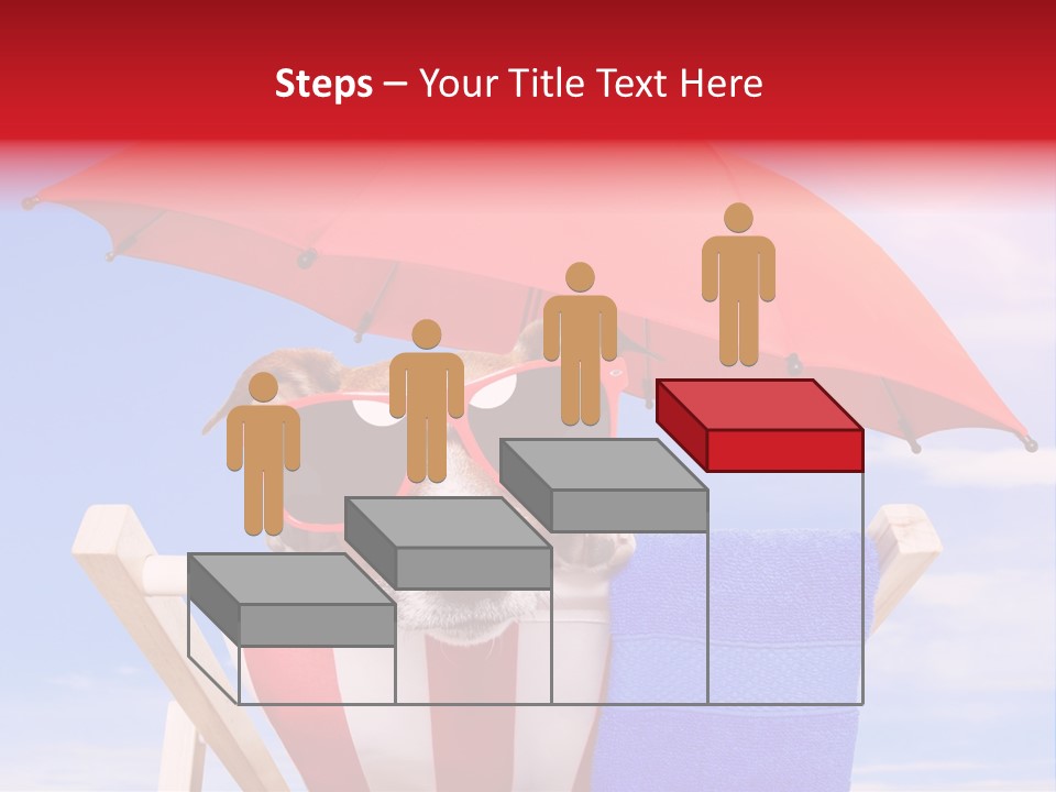 Urlaub Sonnig Klappstuhl PowerPoint Template