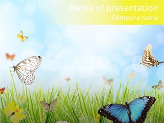 Beautiful Flora Pure PowerPoint Template