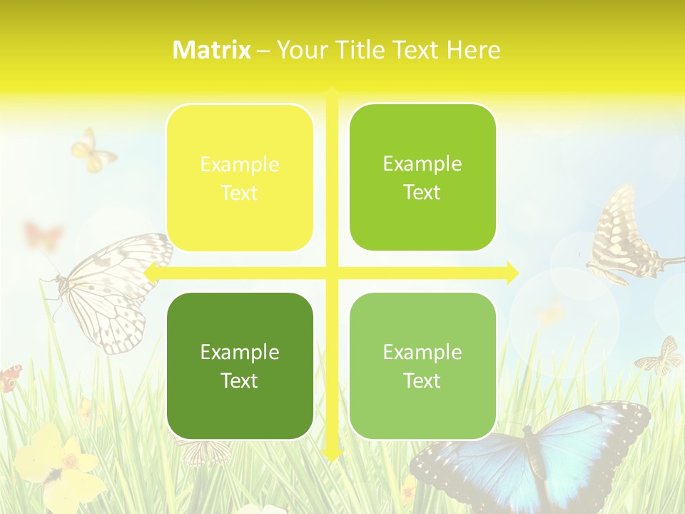 Beautiful Flora Pure PowerPoint Template