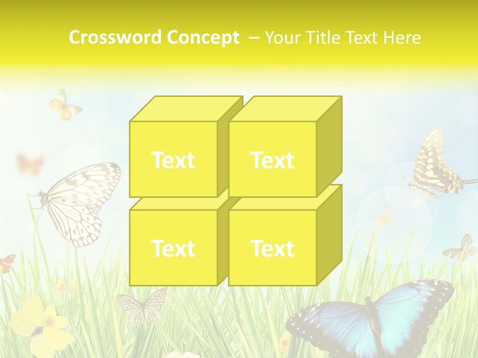 Beautiful Flora Pure PowerPoint Template
