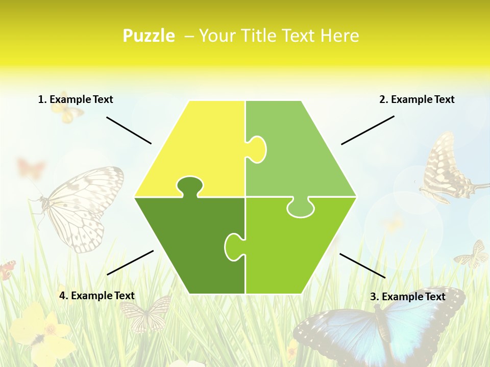 Beautiful Flora Pure PowerPoint Template