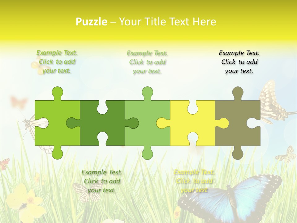 Beautiful Flora Pure PowerPoint Template