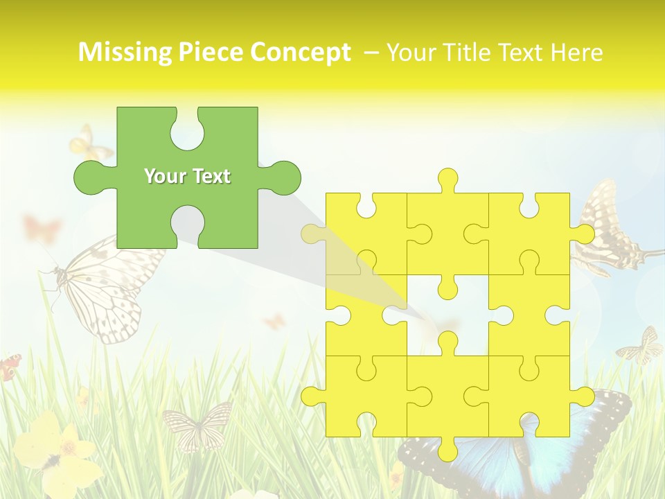 Beautiful Flora Pure PowerPoint Template