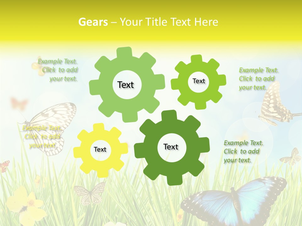 Beautiful Flora Pure PowerPoint Template