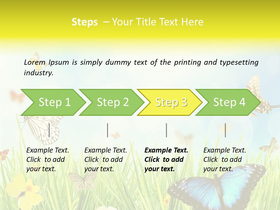 Beautiful Flora Pure PowerPoint Template