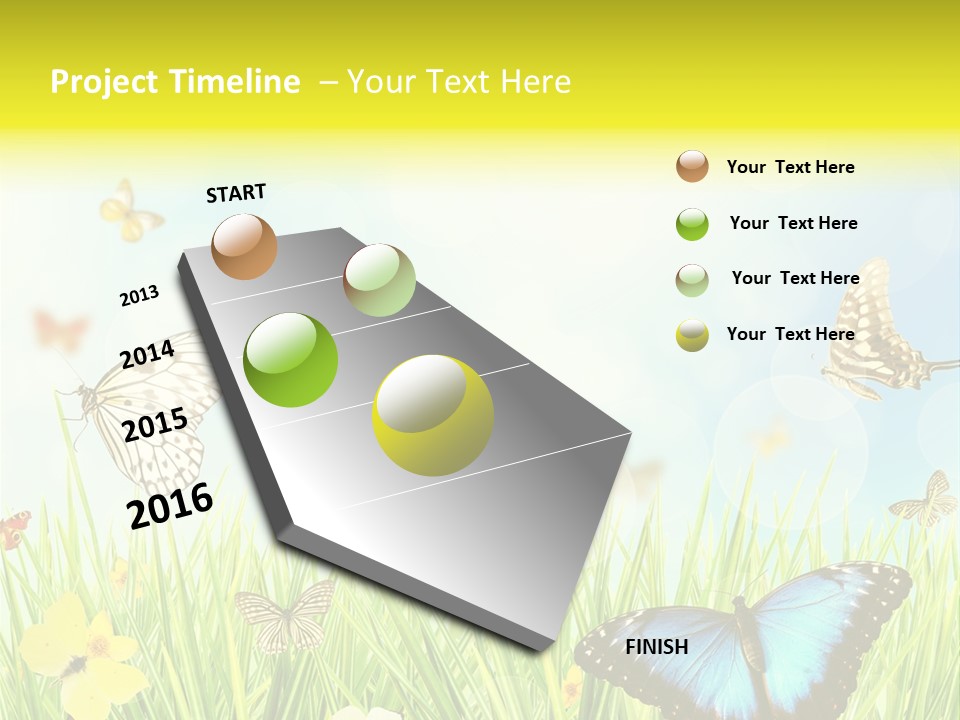 Beautiful Flora Pure PowerPoint Template
