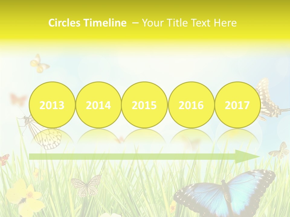 Beautiful Flora Pure PowerPoint Template