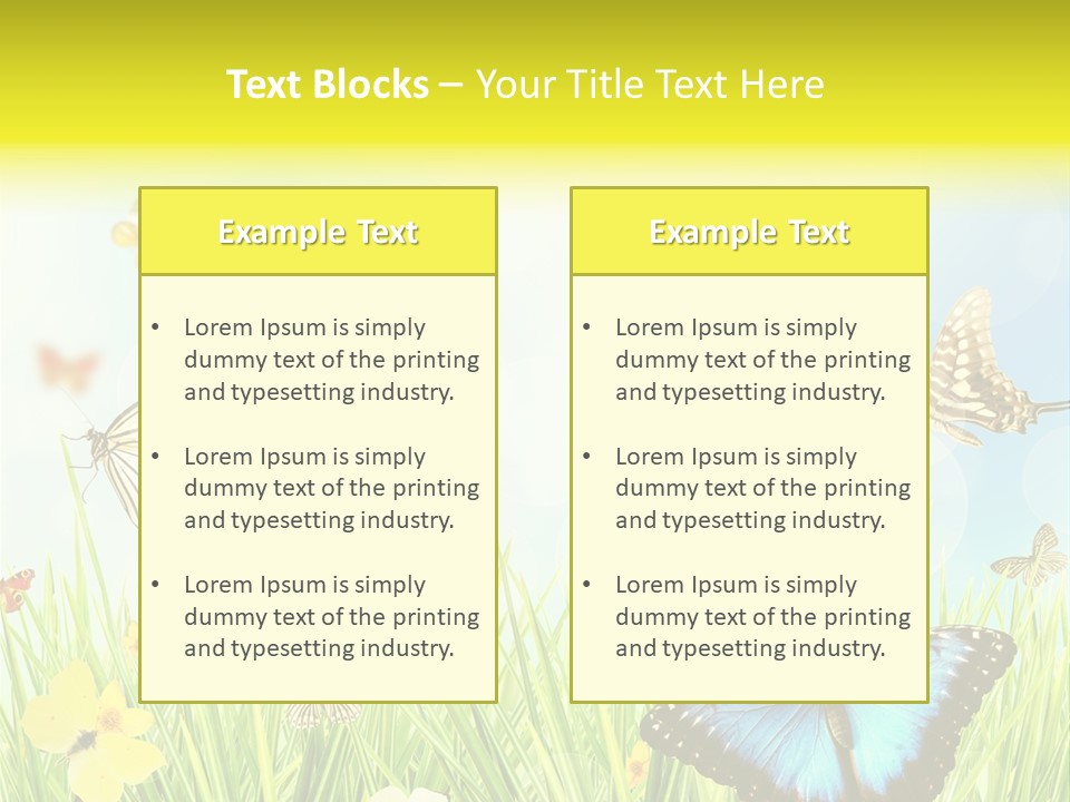 Beautiful Flora Pure PowerPoint Template