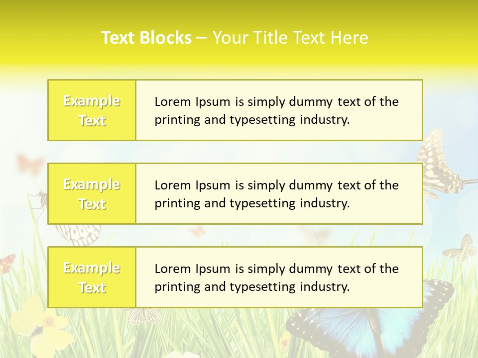 Beautiful Flora Pure PowerPoint Template