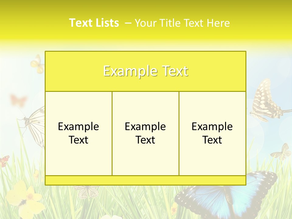 Beautiful Flora Pure PowerPoint Template
